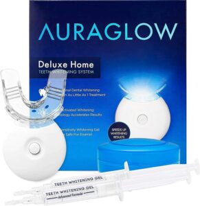 最佳 LED 蓝光：AuraGlow 豪华家用牙齿美白系统