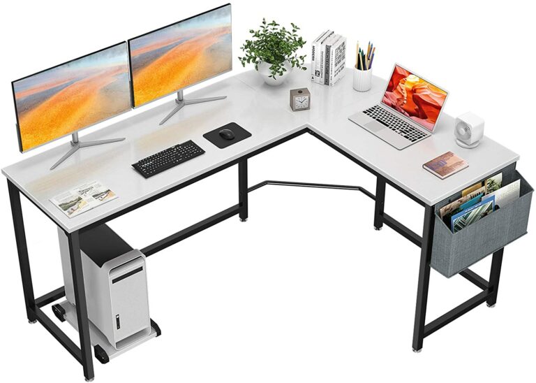 L Shaped Desk 58’’ Corner Desk 电脑办公桌