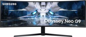 优质最佳超宽 240Hz 4K 游戏显示器 SAMSUNG 49寸 Odyssey Neo G9 G95NA 游戏显示器