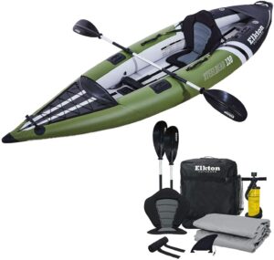 适合钓鱼的：Elkton Outdoors Steelhead 充气钓鱼皮划艇