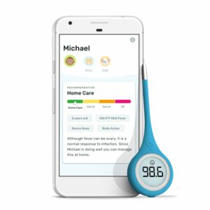 最好的智能温度计 : Kinsa QuickCare Smart Thermometer for Fever