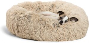 最舒适的毛绒玩具 Best Friends Calming Donut Cat and Dog Bed
